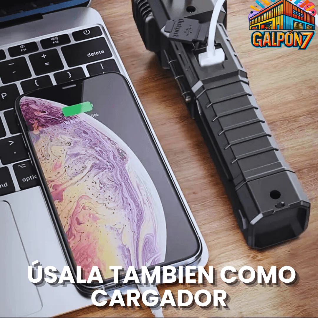 Linterna Táctica Multifuncional 4 en 1